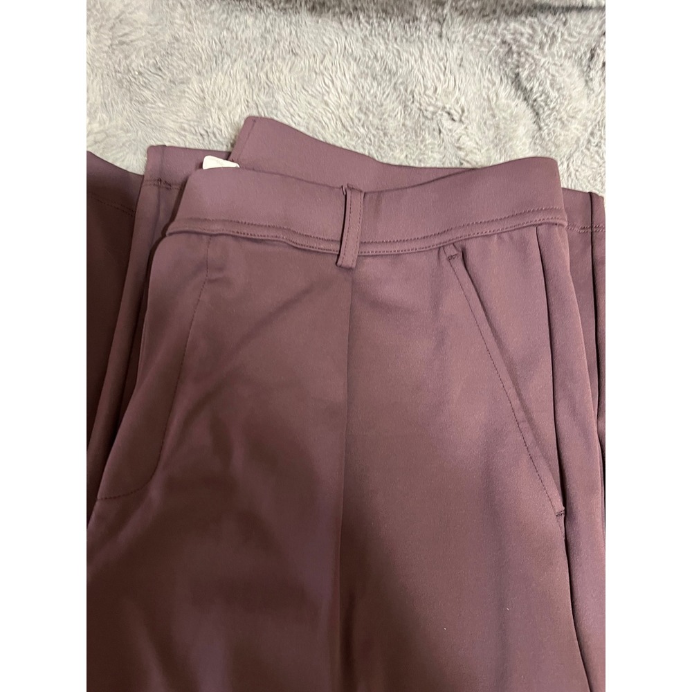 Halara High Waisted Wide Leg Dress Pants Plum Purple Size L Regular NWT - Picture 8 of 9